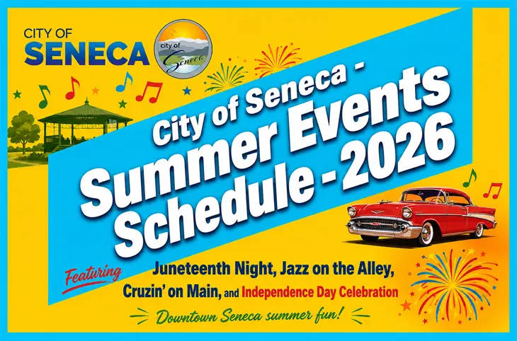 City of Seneca - Summer Events Schedule - 2026
