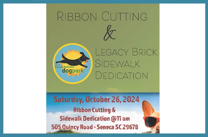 Seneca PetSafe Dog Park Ribbon Cutting & Brick Dedication - October 26, 2024